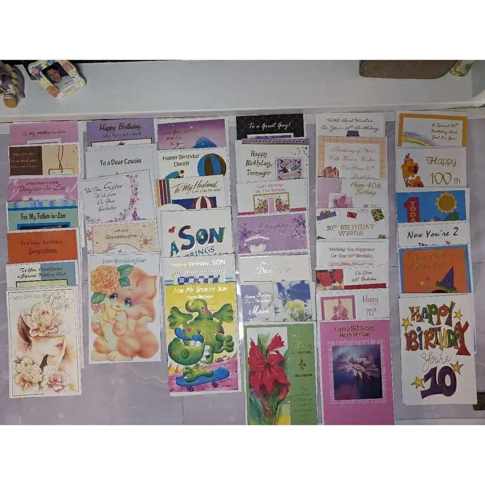 Lot Of 39 Popular Greetings Various Birthday Cards